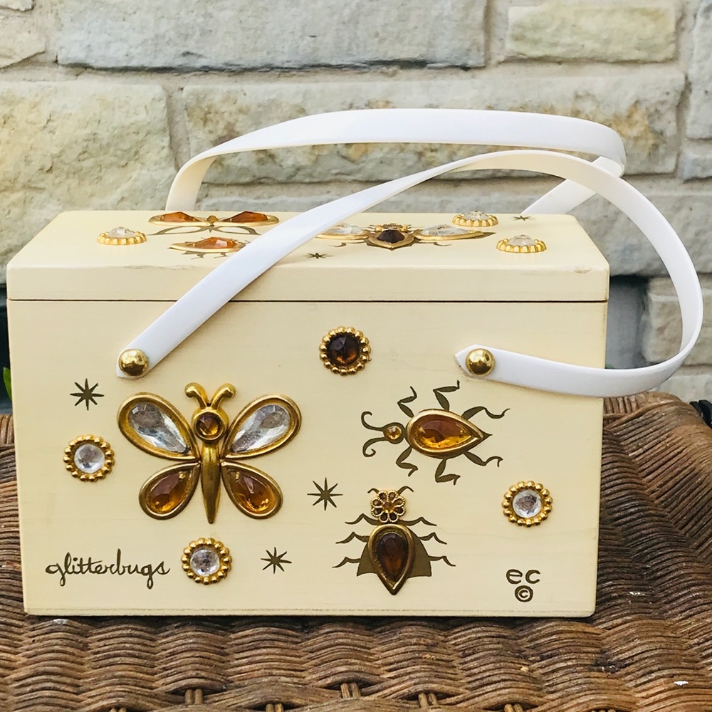 Wood Box Bag Enid Collins GlitterBugs Jewels Bugs